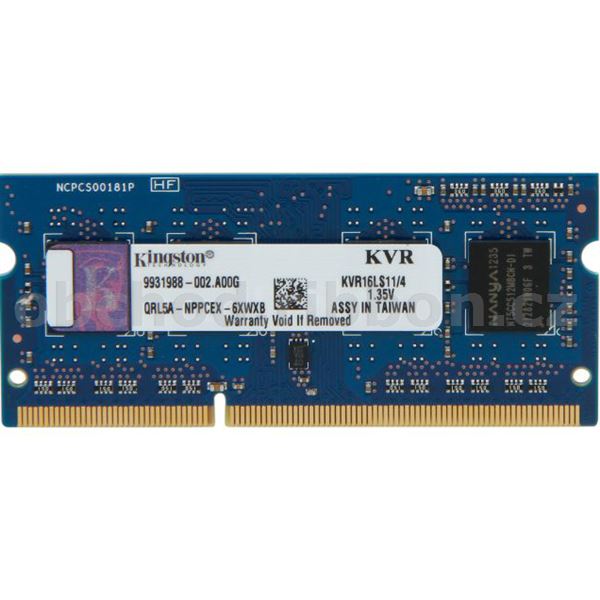 KINGSTON 4GB 1600MHz SO-DIMM DDR3L CL11 1.35V